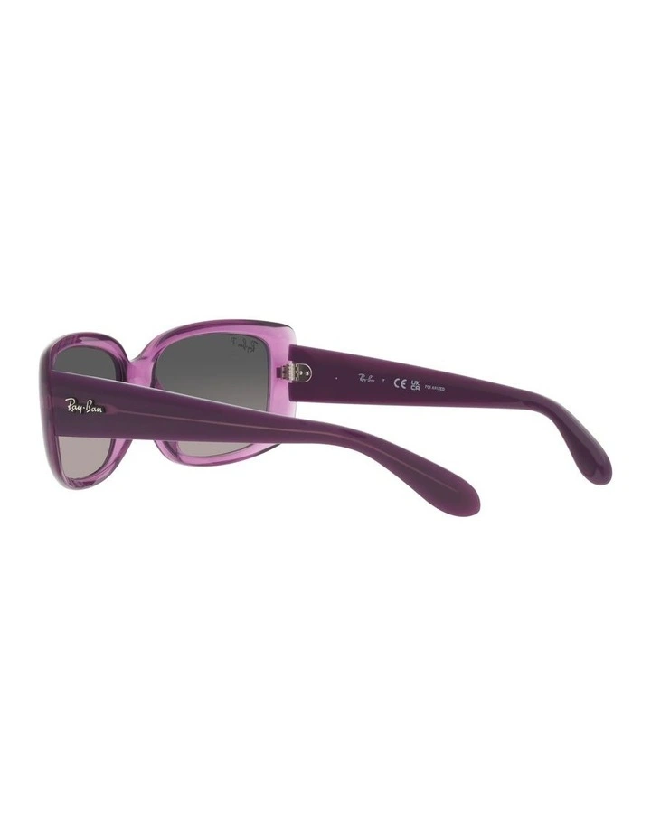 0RB4389 Polarised Sunglasses In Transparent Violet image 5