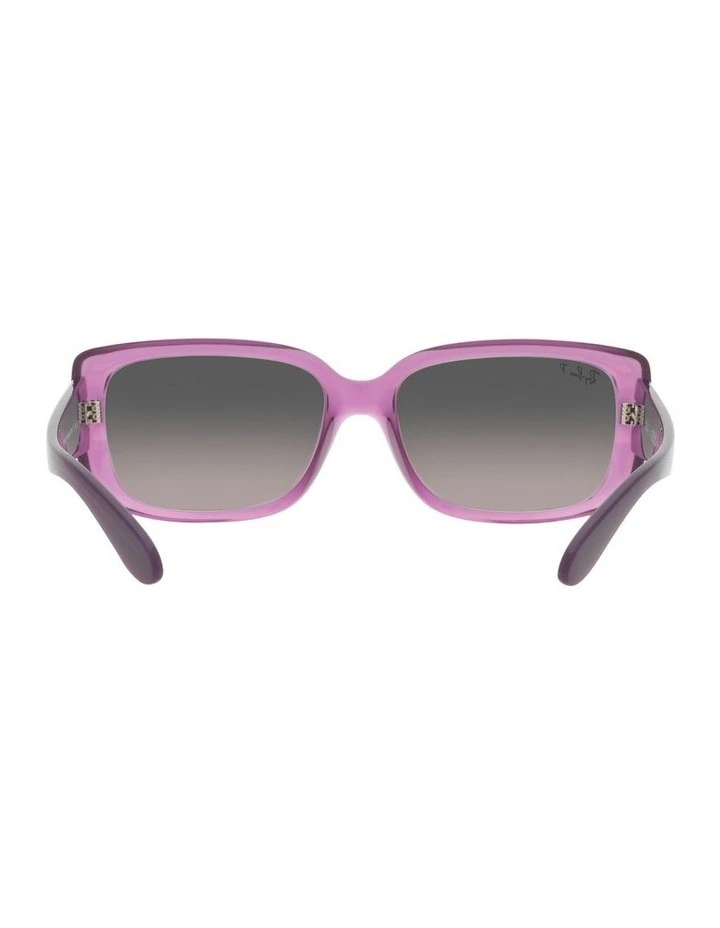 0RB4389 Polarised Sunglasses In Transparent Violet image 7