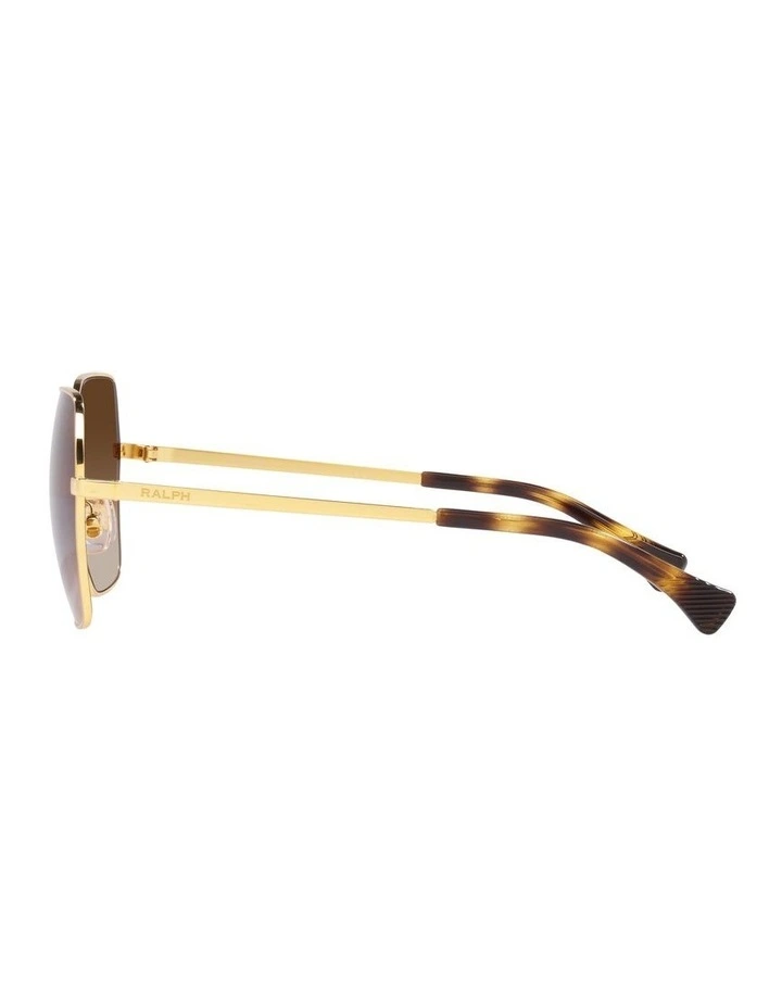 0RA4138 Sunglasses in Shiny Gold image 4