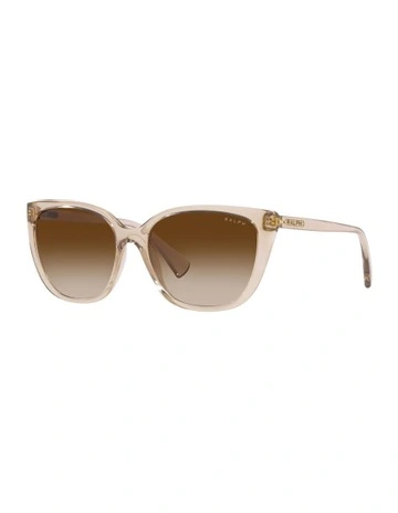 0RA5274 Sunglasses in Shiny Transparent Brown