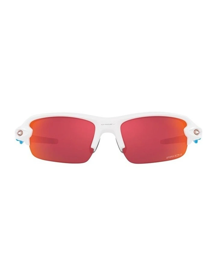 Flak Xxs Kids Sunglasses in Matte White/Red image 2