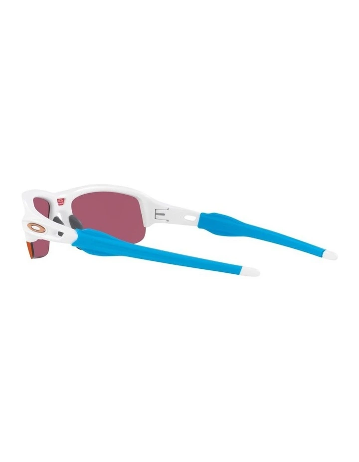 Flak Xxs Kids Sunglasses in Matte White/Red image 5