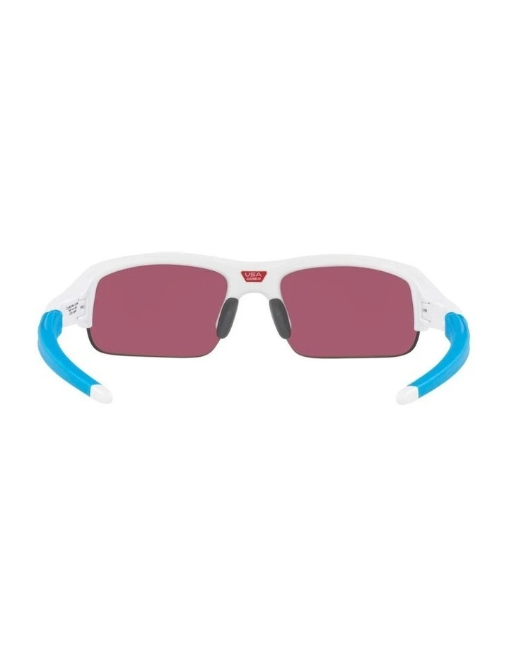 Flak Xxs Kids Sunglasses in Matte White/Red image 7
