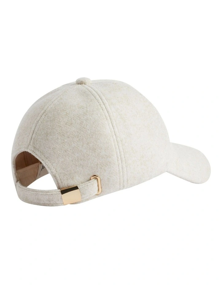 Felt Cap in Vanilla image 3