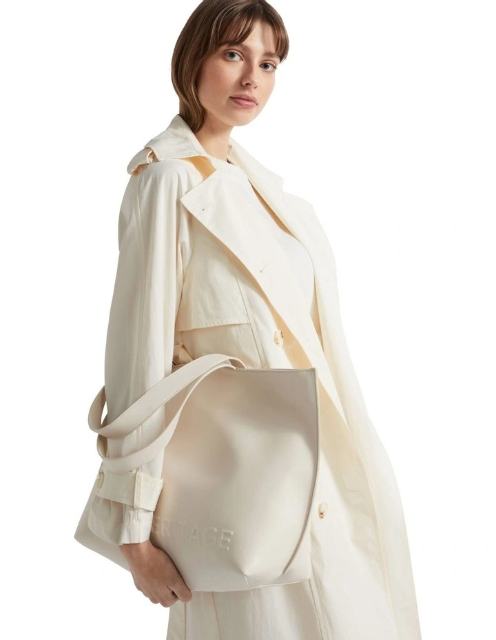 Logo Detail Tote in Stone image 2