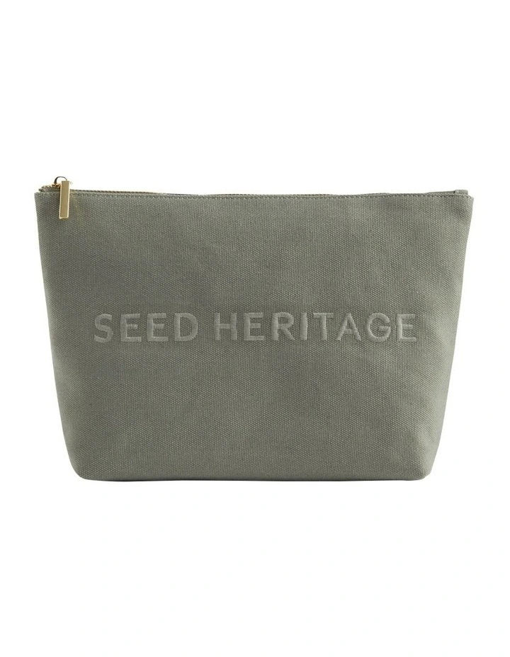 Cosmetic Bag in Smokey Olive image 1