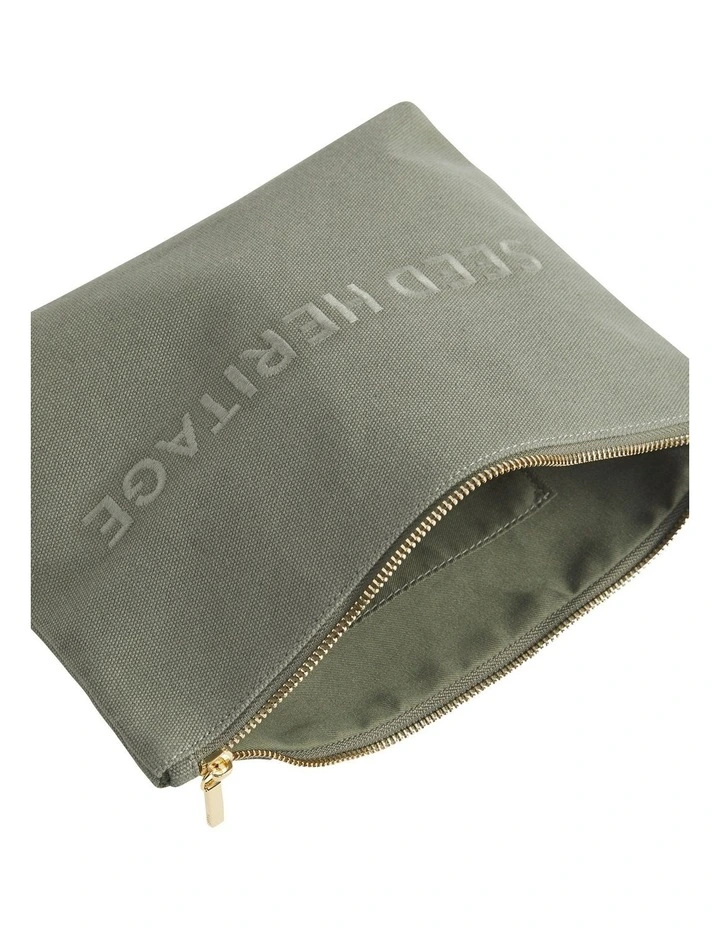 Cosmetic Bag in Smokey Olive image 2