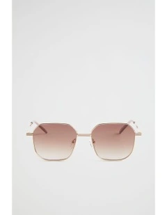 Bridget Metal Sunglasses in Gold