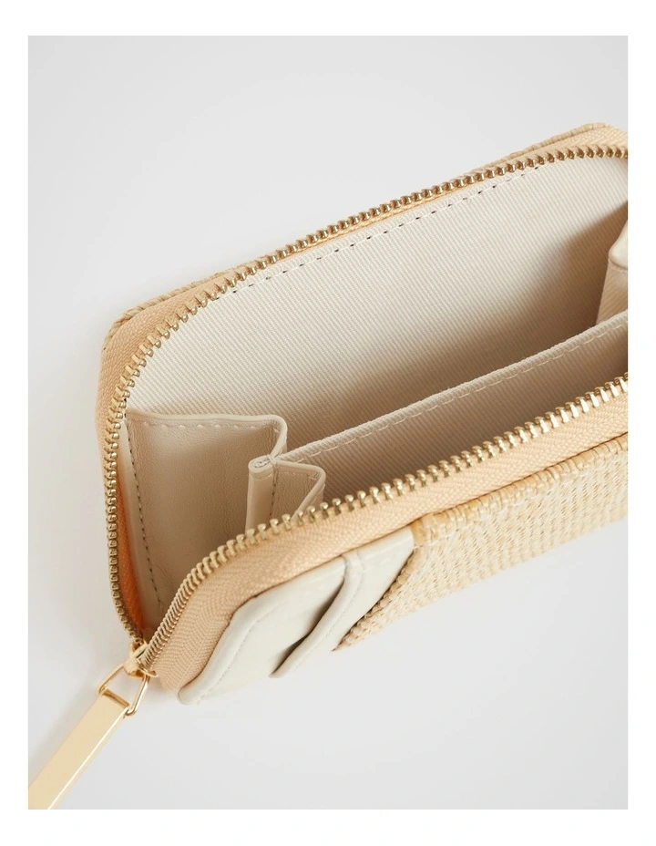 Initial I Coin Purse in Oatmeal image 4
