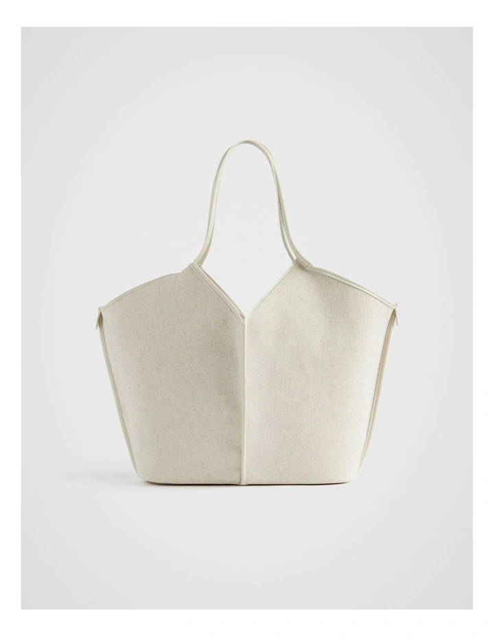Canvas Tote in Stone image 1