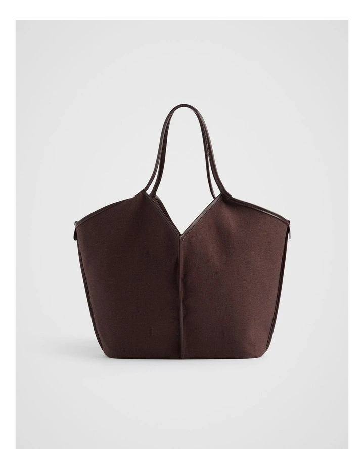 Canvas Tote in Deep Raisin image 1