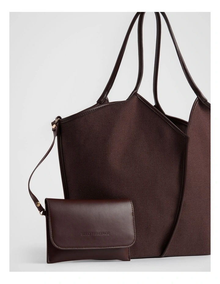 Canvas Tote in Deep Raisin image 3