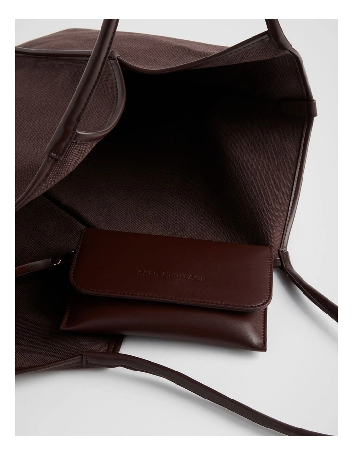 Canvas Tote in Deep Raisin image 5