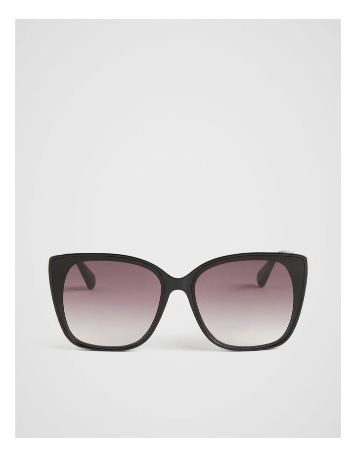 Hannah D Frame Sunglasses in Black image 1