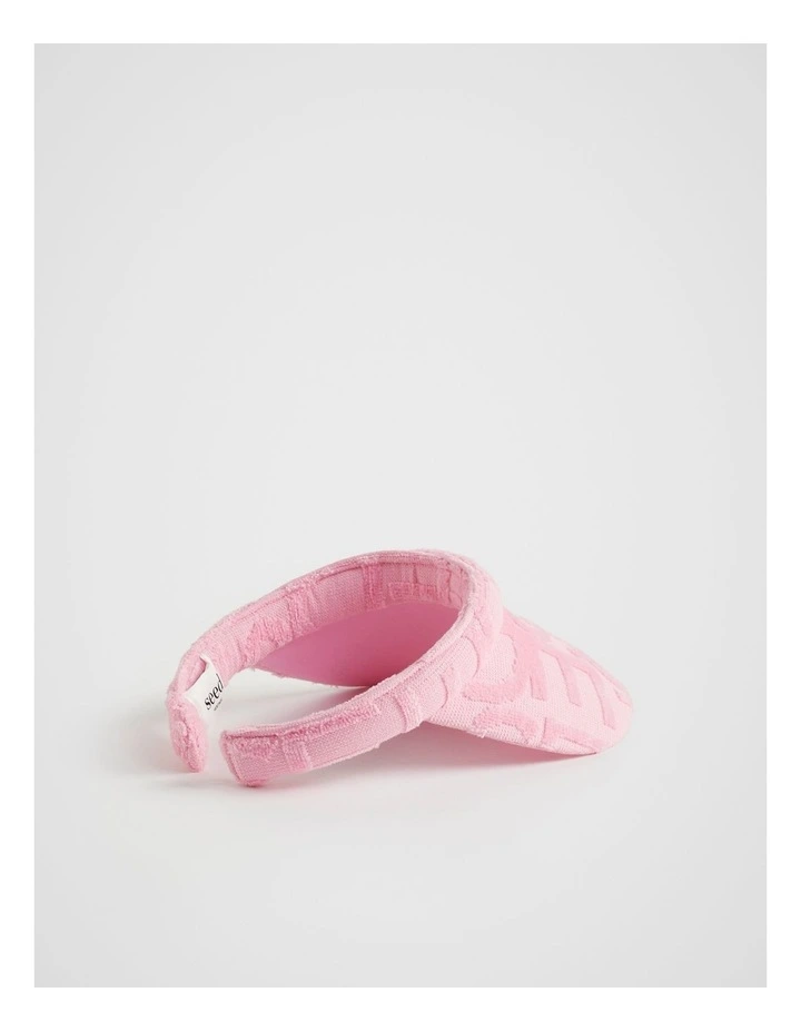 Logo Visor Hat in Candy Pink image 2
