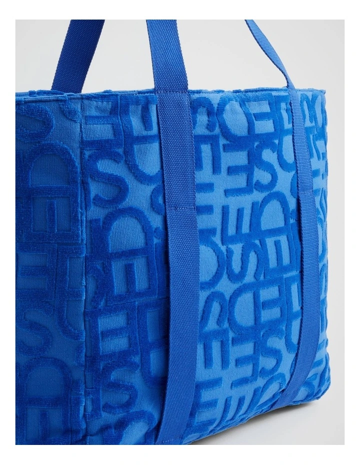 Logo Beach Bag in Deep Ocean image 3