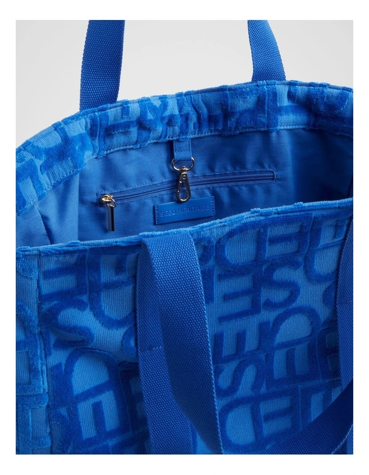 Logo Beach Bag in Deep Ocean image 4
