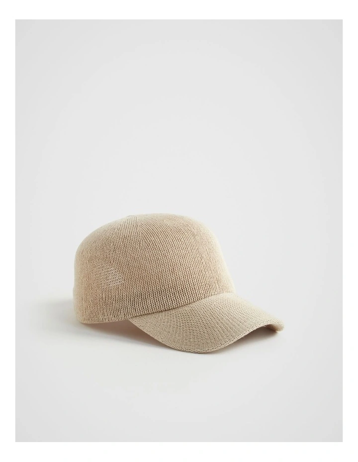 Textured Cap in Soft Wheat image 1