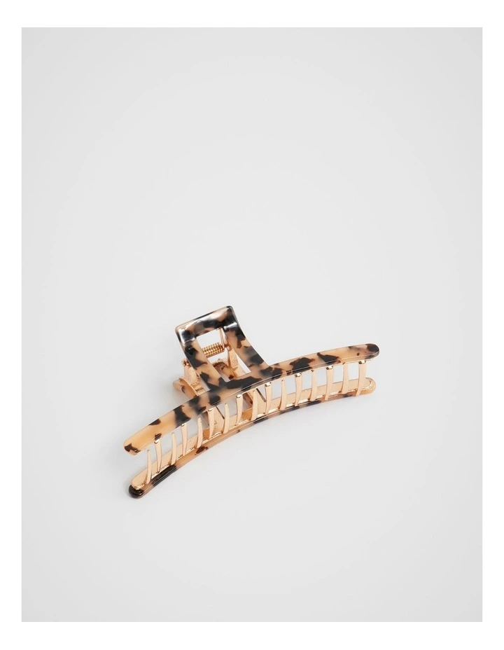Cut Out Hair Claw in Milky Tort image 1
