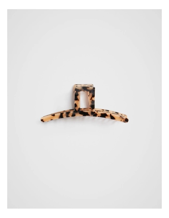 Cut Out Hair Claw in Milky Tort image 2