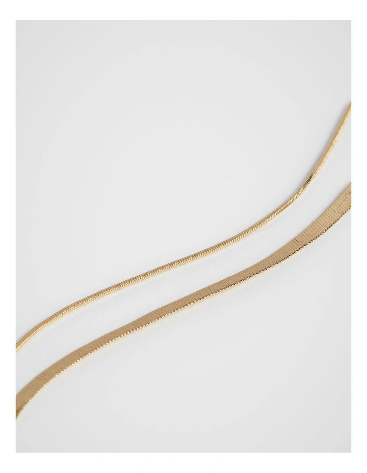 Double Layer Necklace in Gold image 3