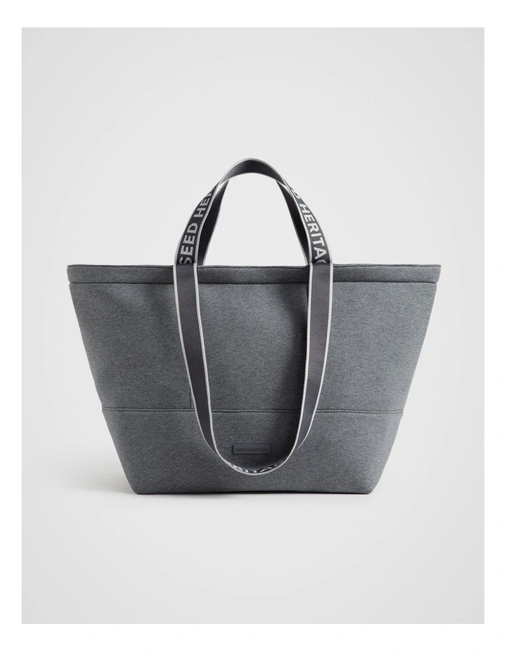 Jersey Overnight Tote in Wolf Marle image 1