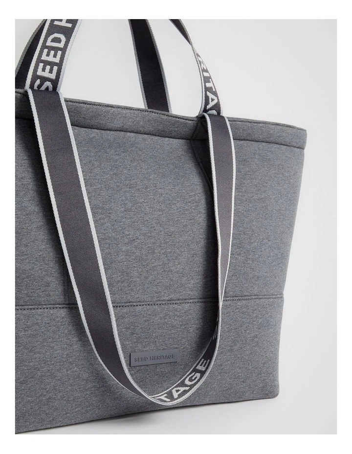 Jersey Overnight Tote in Wolf Marle image 4