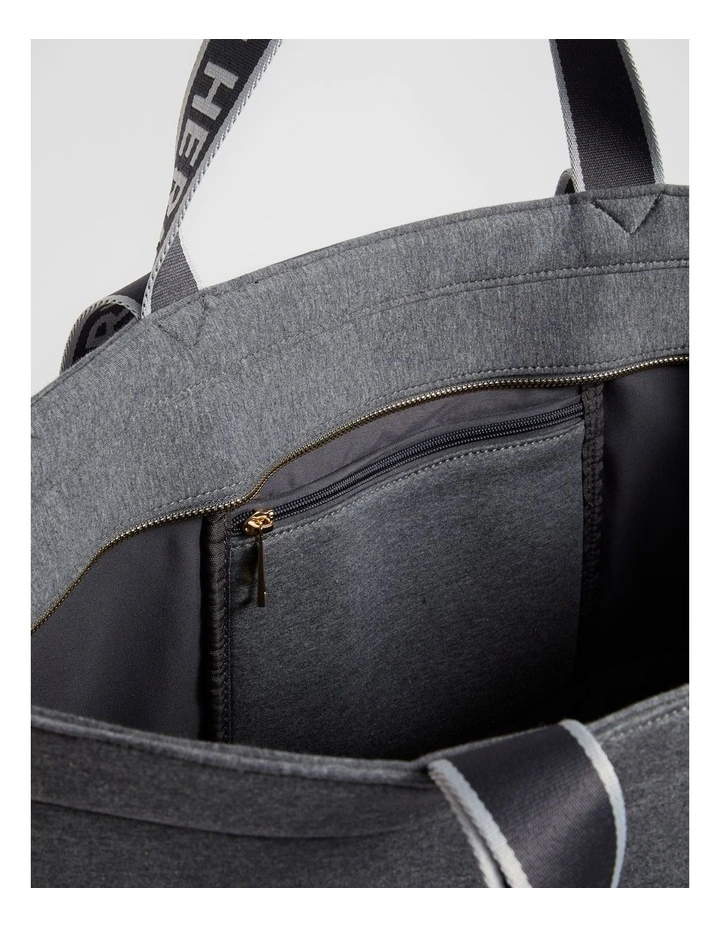 Jersey Overnight Tote in Wolf Marle image 5