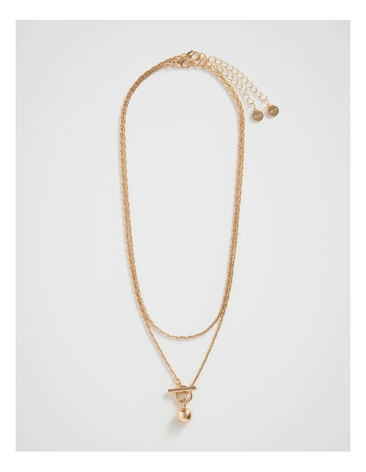 Sphere Pendant Necklace in Gold image 1