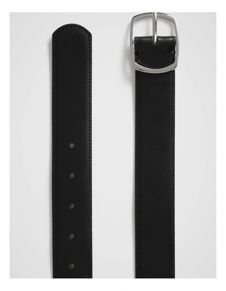 Thea Leather Belt in Black image 2