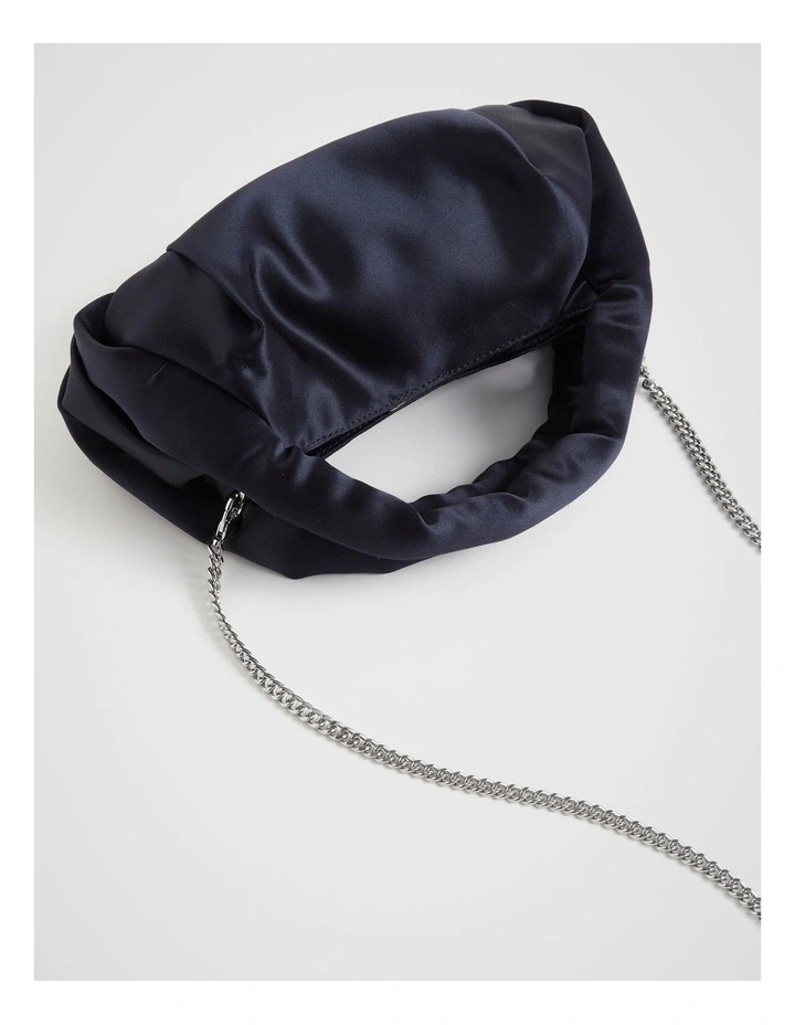 Satin Shoulder Bag in Midnight Sky image 4