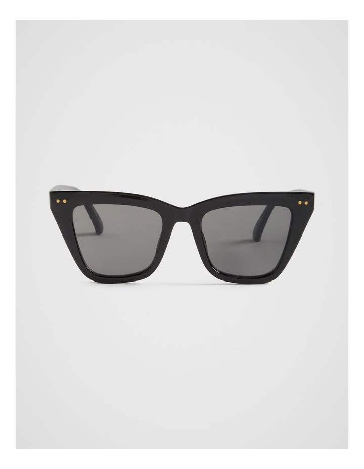 Matilda Cat Eye Sunglasses in Black image 1