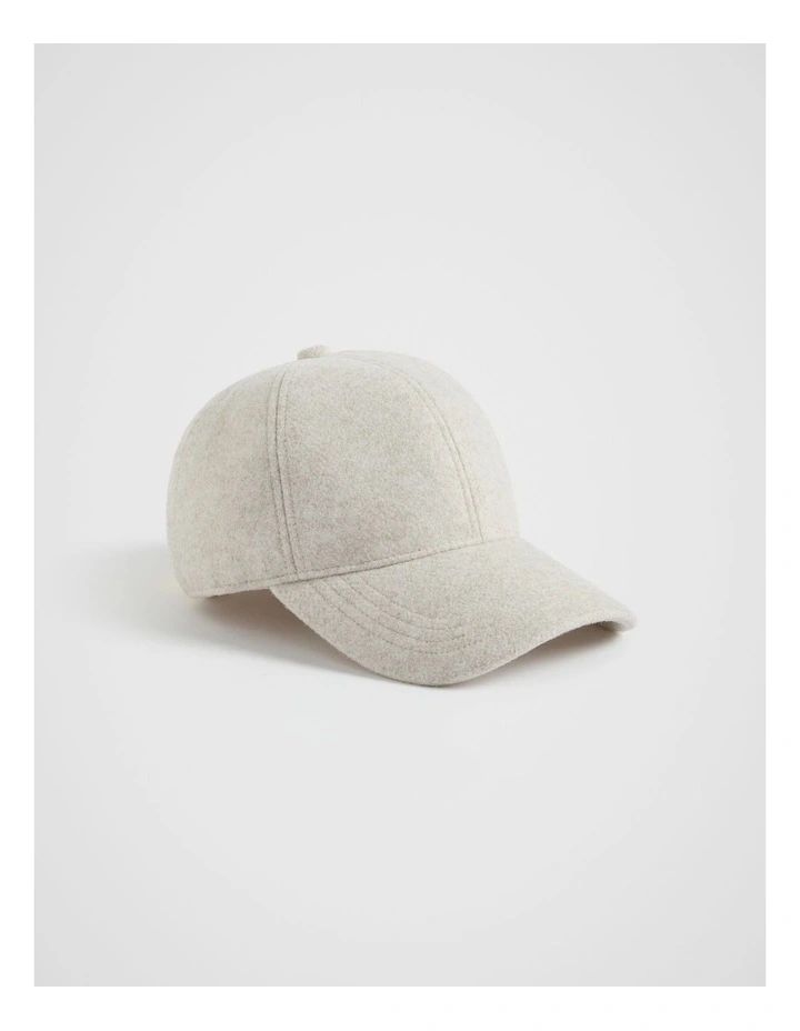 Felt Cap in Oat image 1