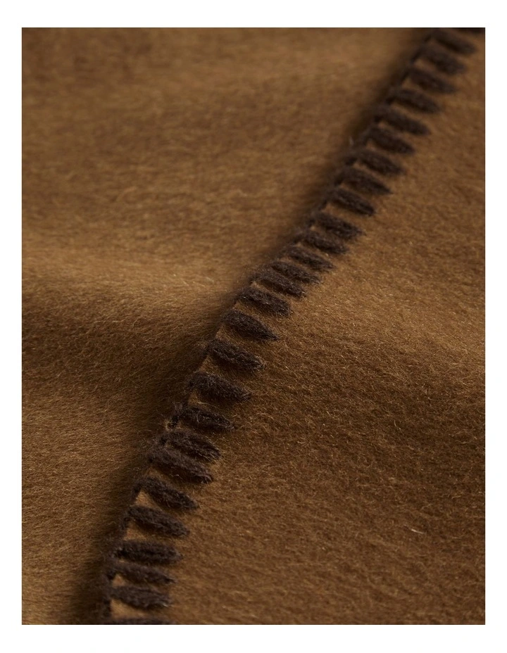 Blanket Stitch Poncho in Spice image 4