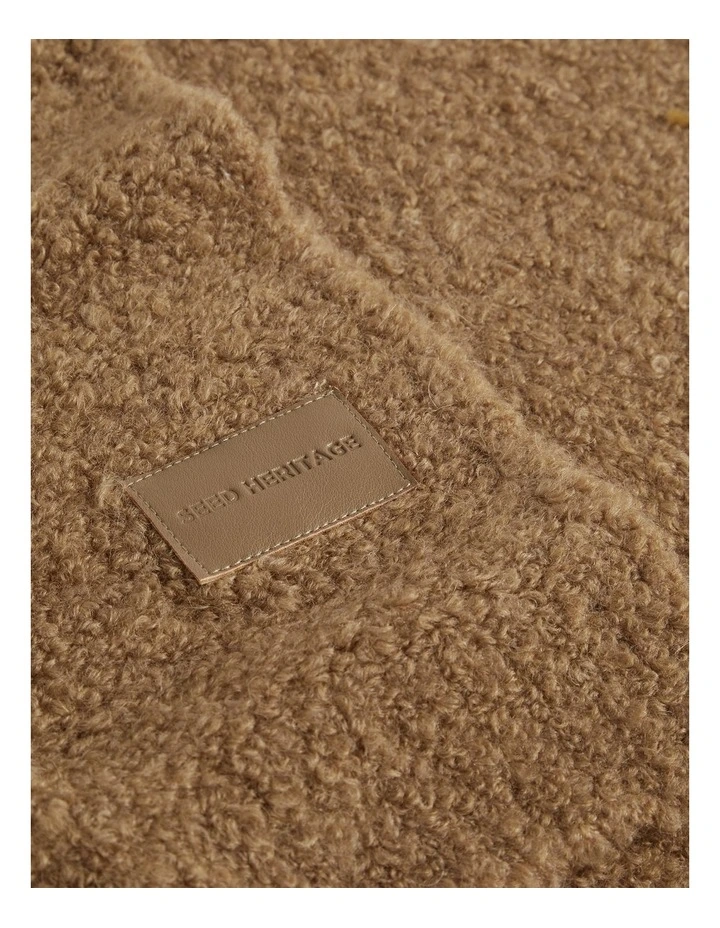 Boucle Logo Detail Scarf in Deep Chai image 3
