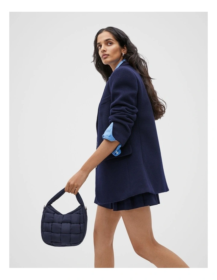 Mini Quilted Puffer Bag in Midnight Sky image 2