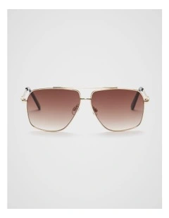 Ella Aviator Sunglasses in Gold