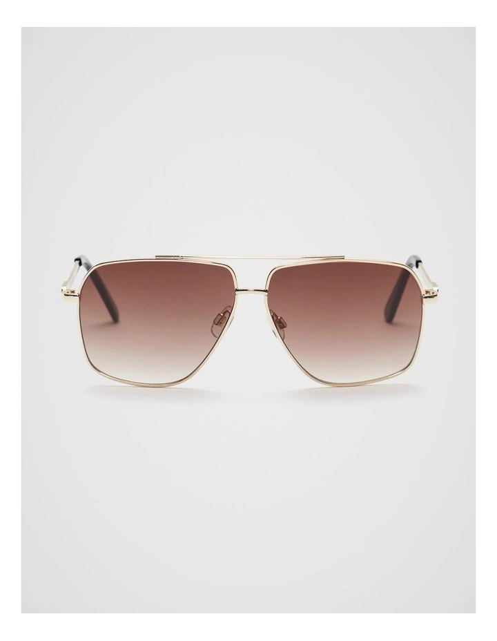 Ella Aviator Sunglasses in Gold image 1