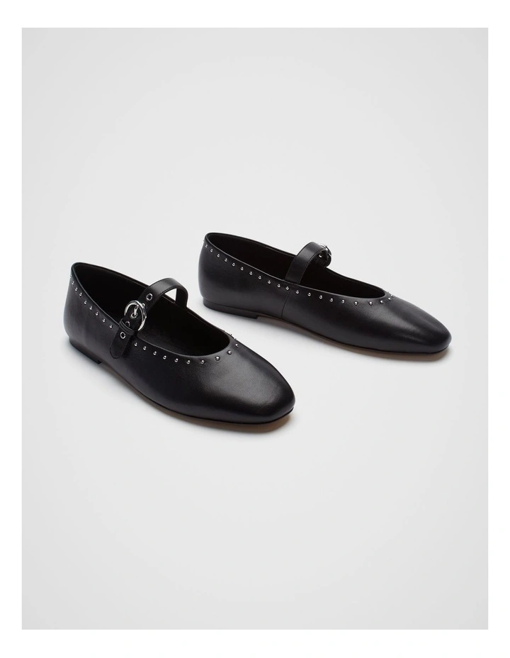 Reagan Flat Ballet in Black image 3