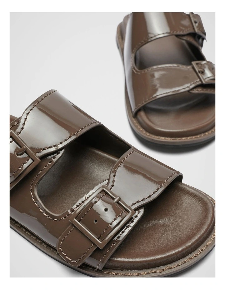Eloise Patent Slide in Affogato image 3