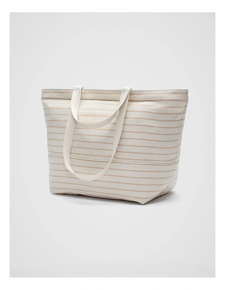Overnight Bag in Natural Stripe image 3
