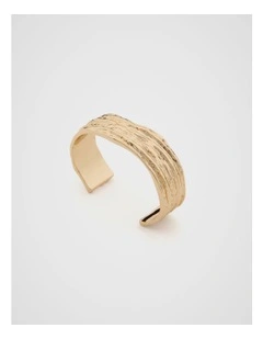 Crumpled Cuff in Gold