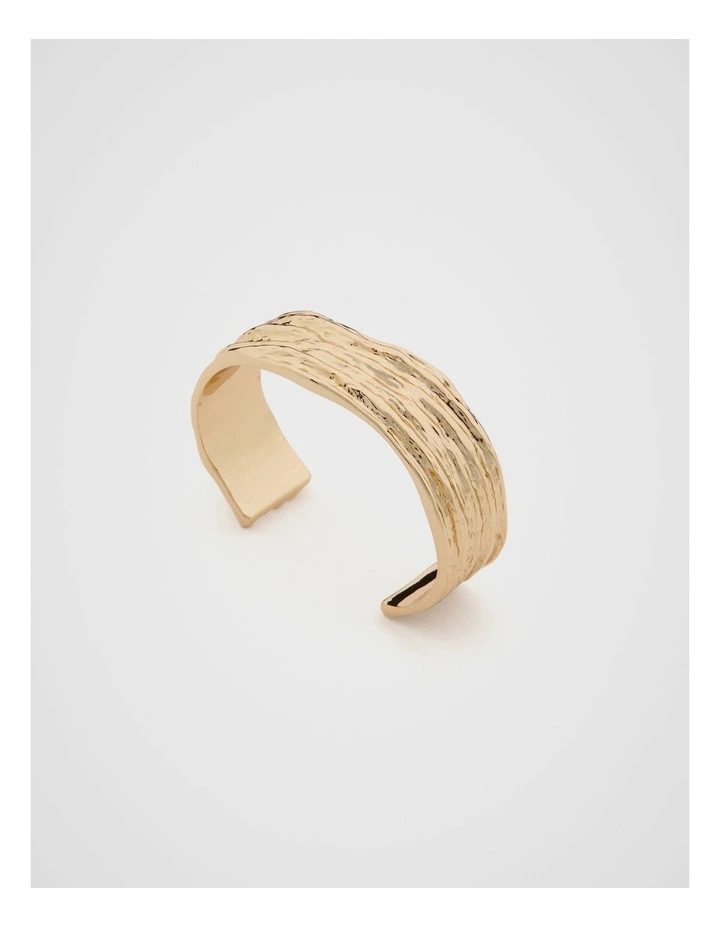 Crumpled Cuff in Gold image 1