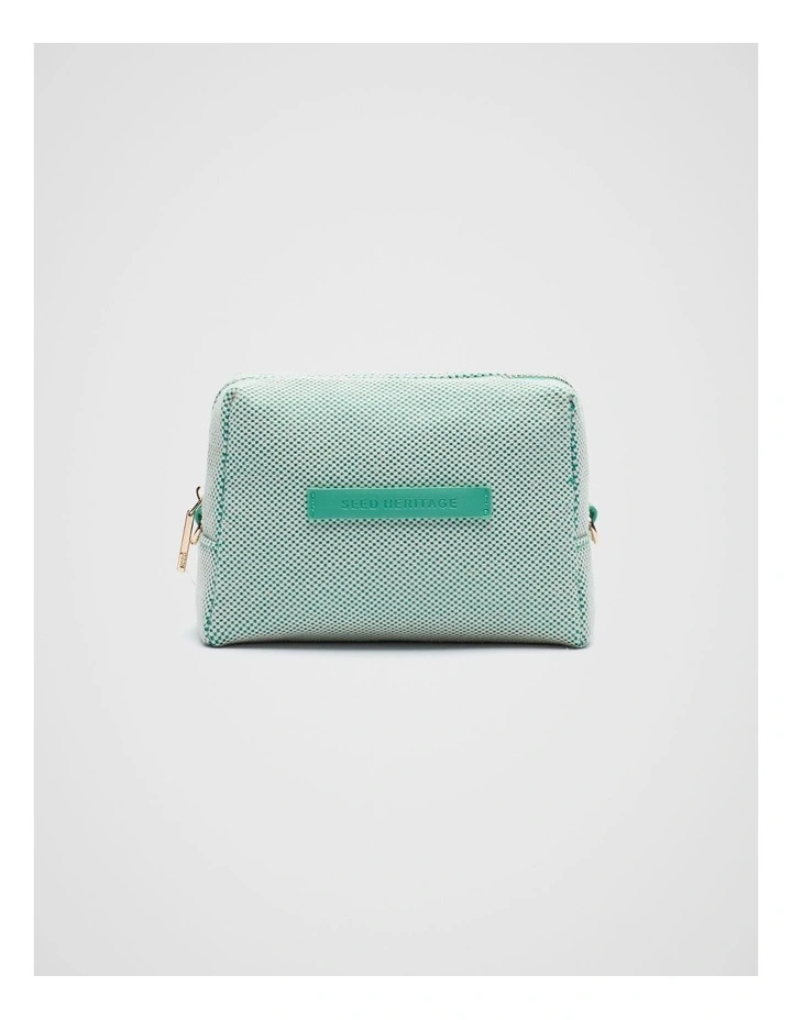 Make Up Bag in Deep Emerald image 1