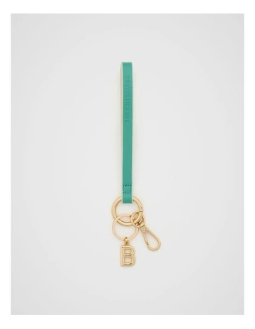 Deep Wrist Letter Strap in Emerald/Gold
