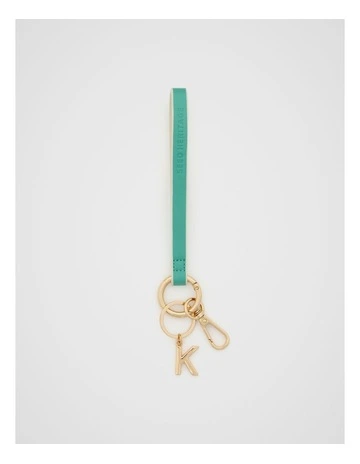 Deep Wrist Letter Strap in Emerald/Gold