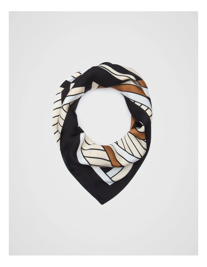 Logo Print Scarf in Cinnamon Spice image 1