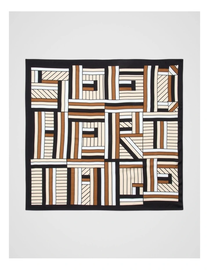 Logo Print Scarf in Cinnamon Spice image 2