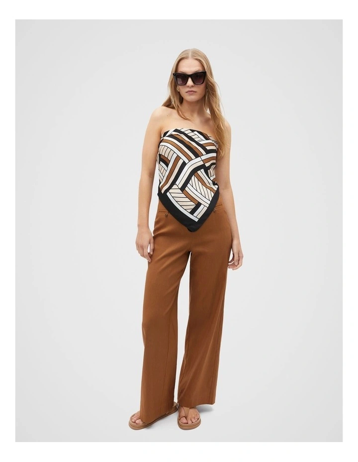 Logo Print Scarf in Cinnamon Spice image 3