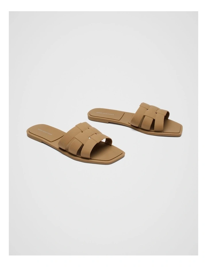 Woven Moulded Slide in Cinnamon Spice image 3